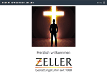 Tablet Screenshot of bestattungshaus-zeller.de